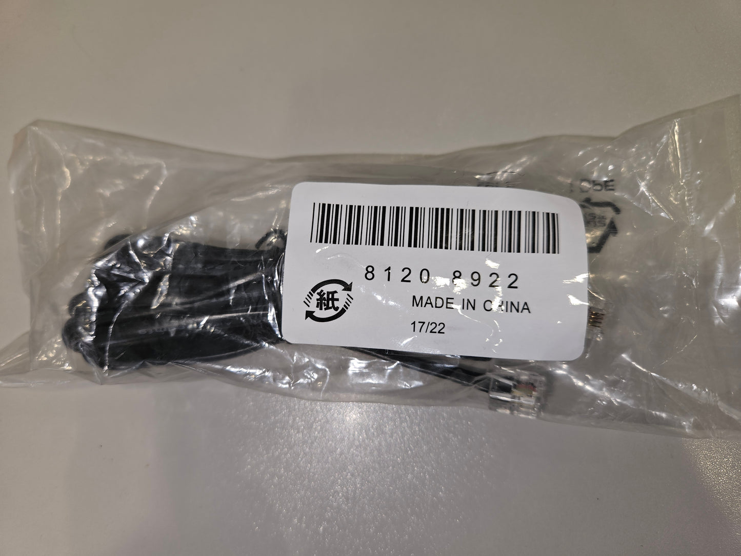 Telefonkabel 3 m schwarz 8120-8922