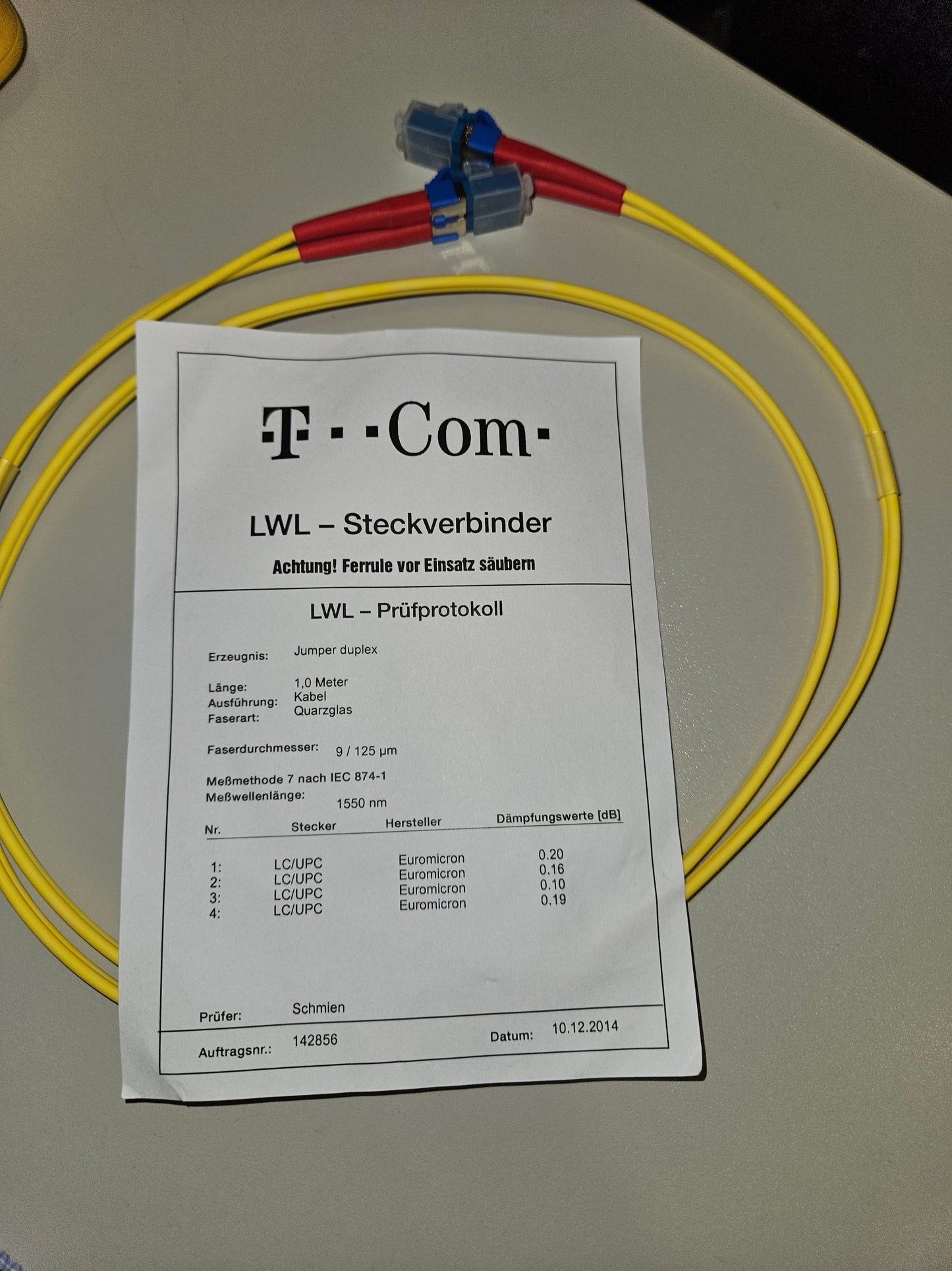 LWL Kabel 1,0m